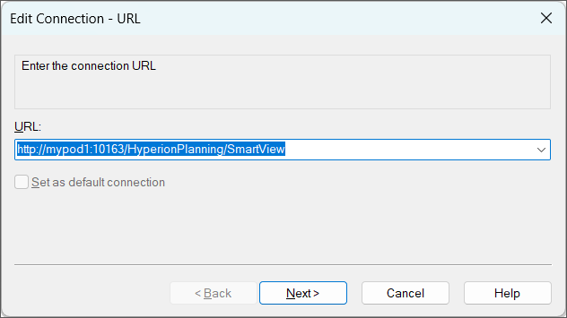 Edit Connections